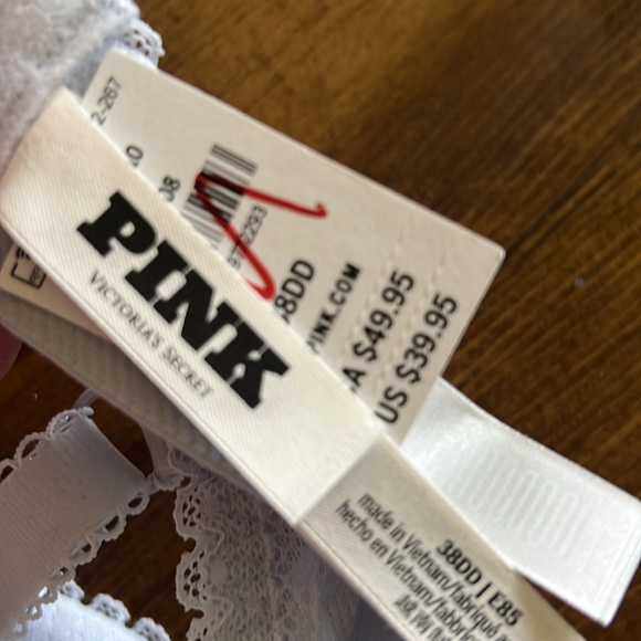 Baby Blue Bra.  Polka dots. Lace. - Picture 3 of 4